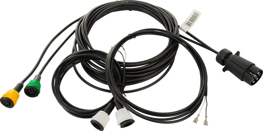 Mantes Elektroinstallation Anhängerkabelbaum 4,7M 7 Pol Stecker Bajonett 2X 5 Pol + 2X 2 Pol