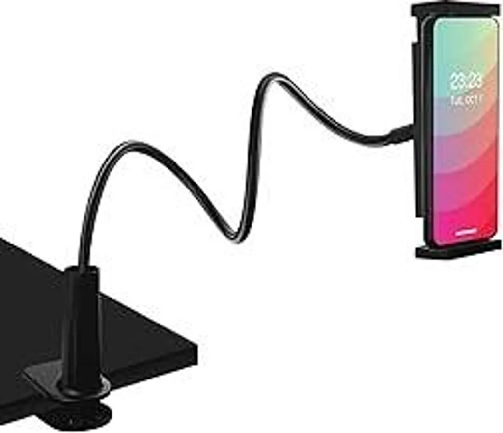 Porta Tablet Letto Regolabile 80cm: Supporto iPad Universale Nero