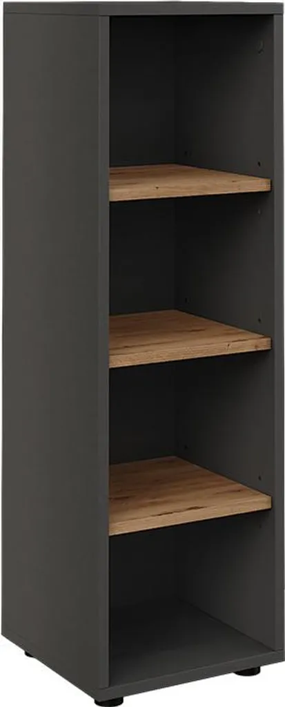 Meuble de rangement étroit Vicco Irma 30x95 cm Anthracite et Chêne