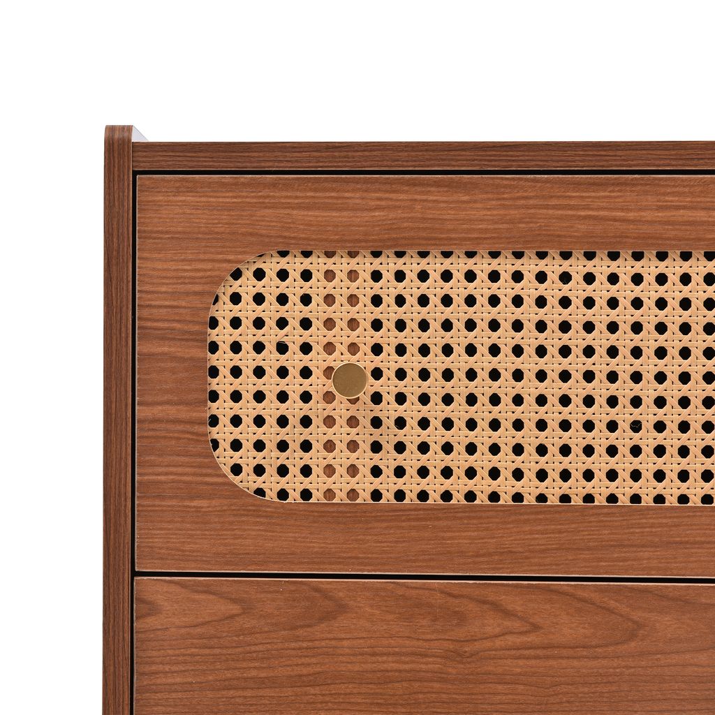 Rattanowa komoda z 6 szufladami i regulowaną półką, orzech Zdjęcie produktu 21
