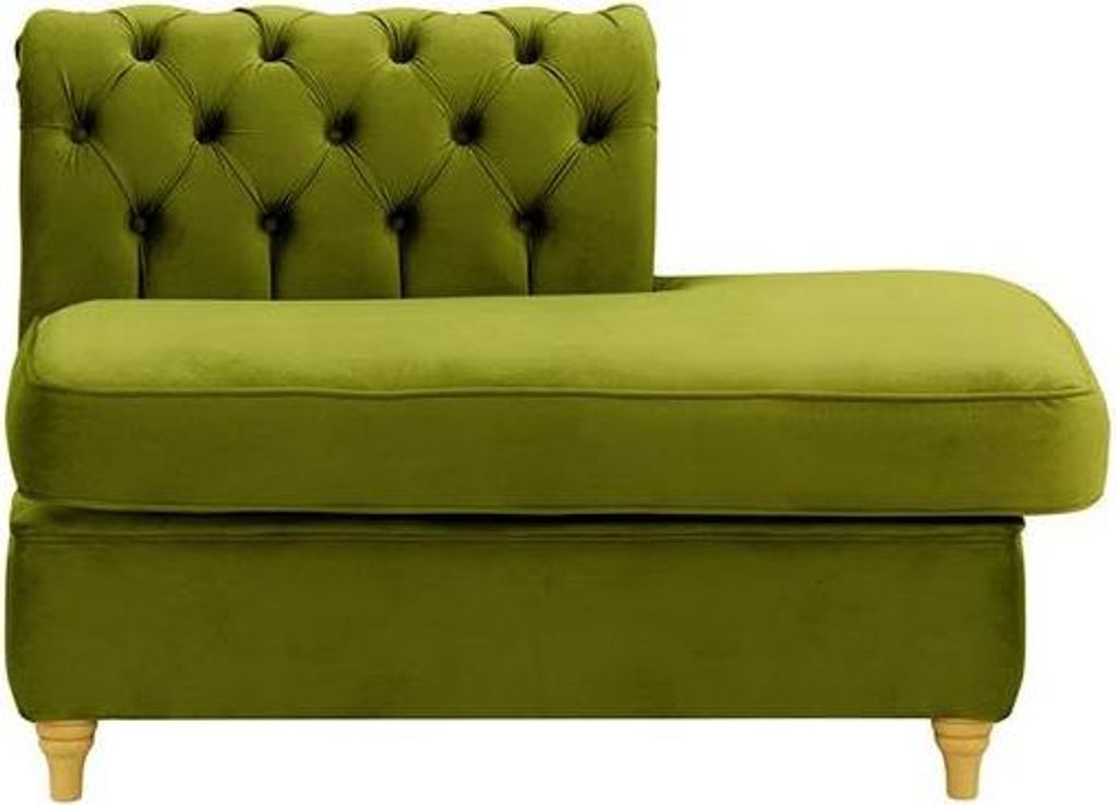 Chesterfield Modul - Abschlusselement rechteckig, rechts (ESR)-Velluto 9-like oak