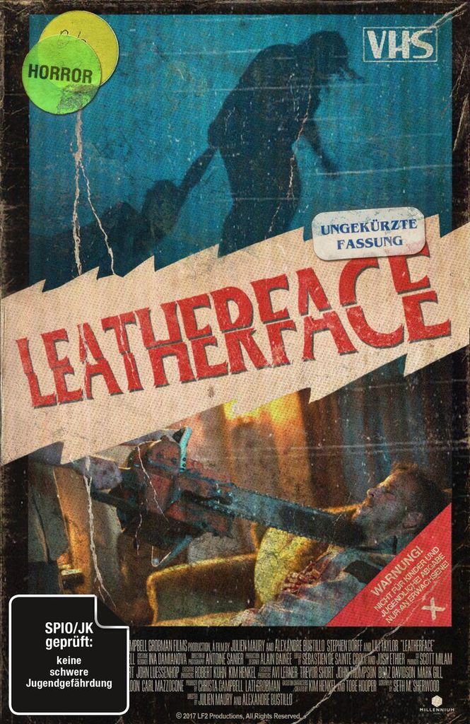 Leatherface (Uncut) - Limited Collector's Edition im VHS-Design. Blu-ray + DVD
