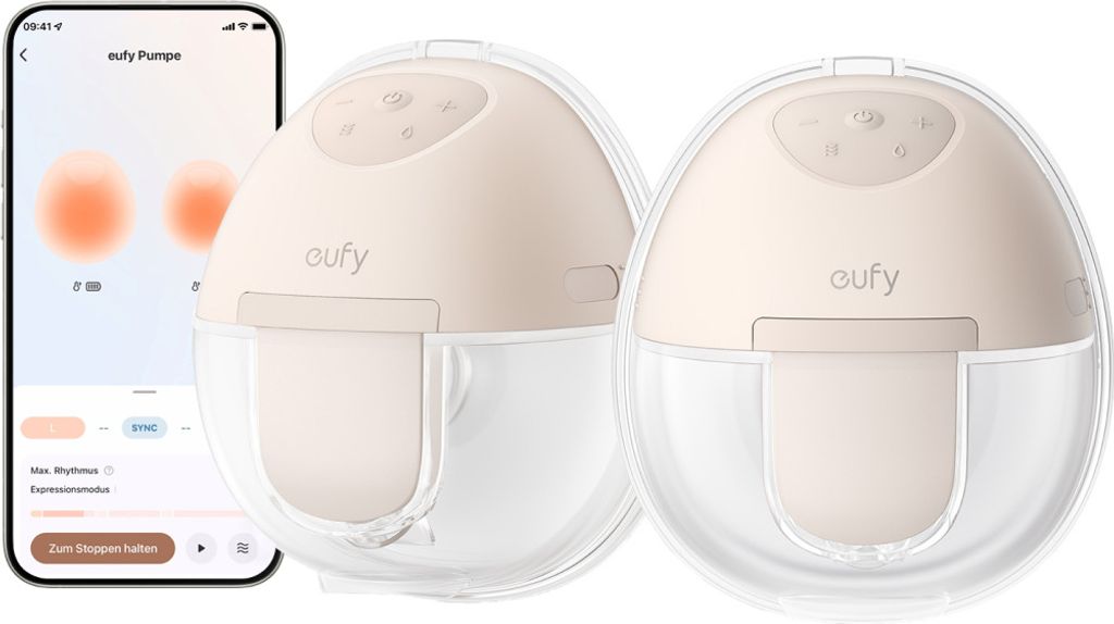 eufy Tragbare Milchpumpe E10 – OptiRhythm und diskret medium