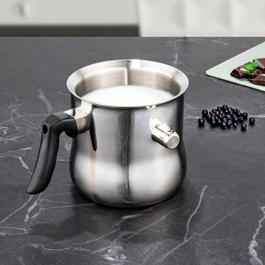 Milchtopf Simmertopf 1,2 Liter Doppelwandig Milchtöpfe
