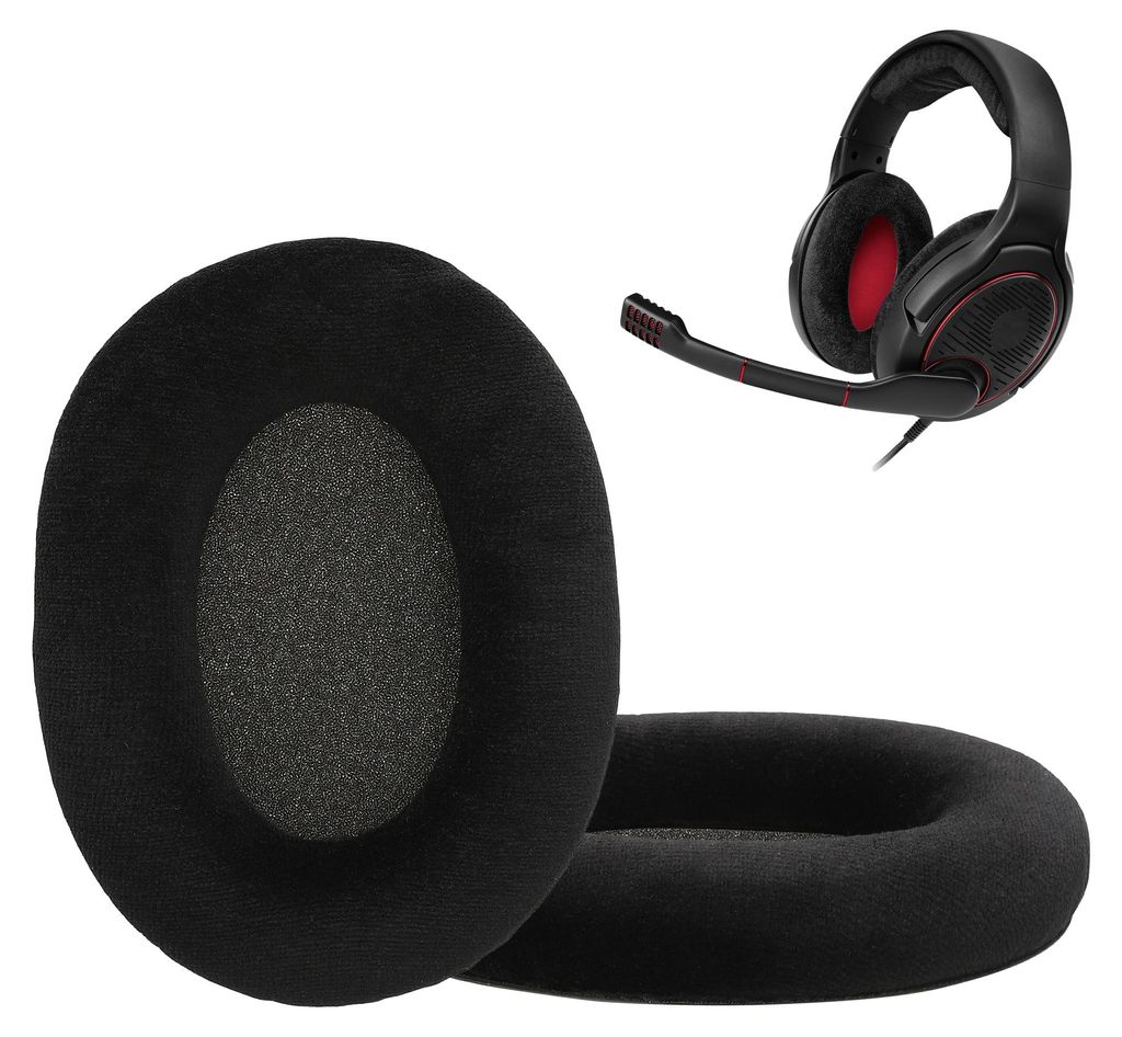 kwmobile 2x Velours Ohr Polster für Sennheiser GAME ZERO / Produktbild 