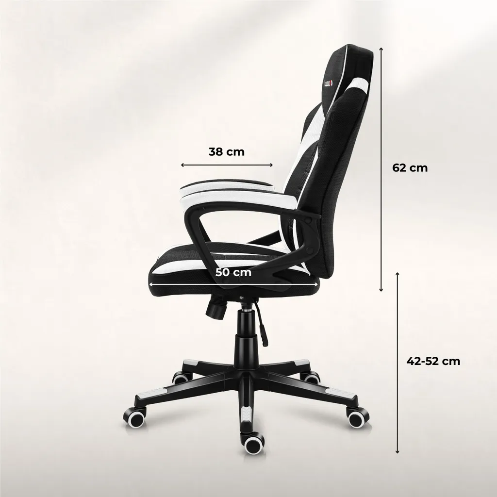 Huzaro Force 2.5 White Mesh Gaming Chair - 7