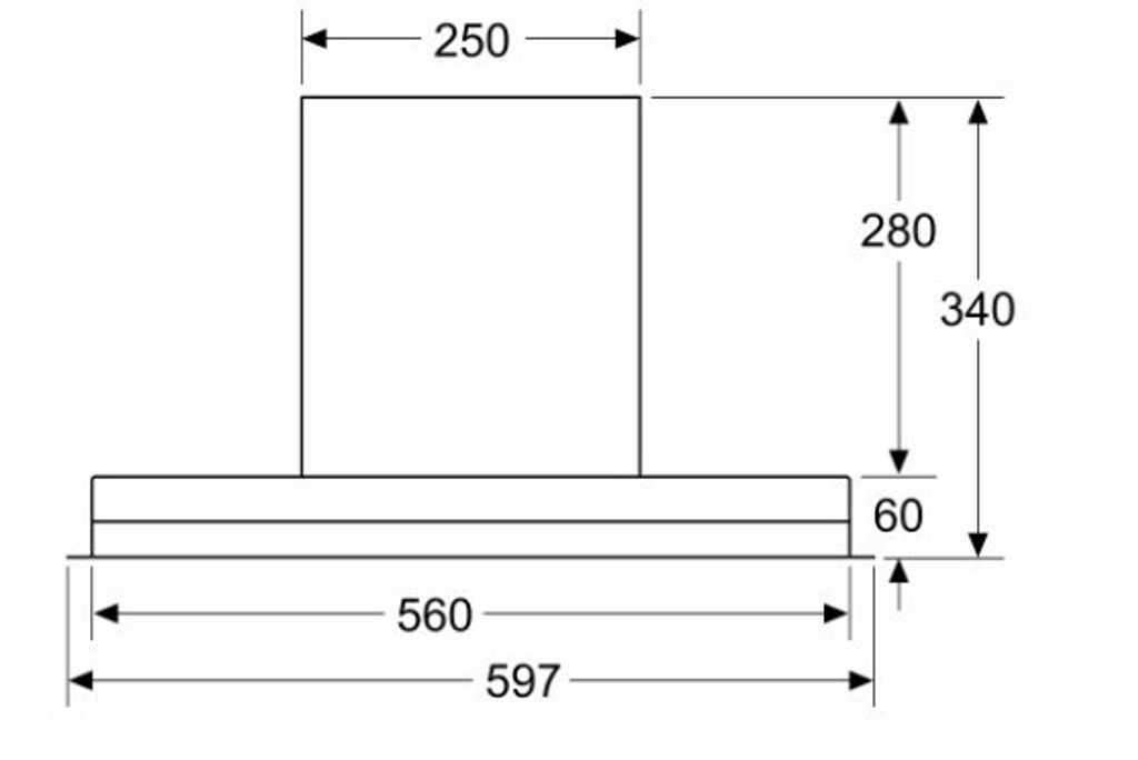 Siemens, LJ67BAM60 Integrierte Designhaube 60cm Klarglas Produktbild 10