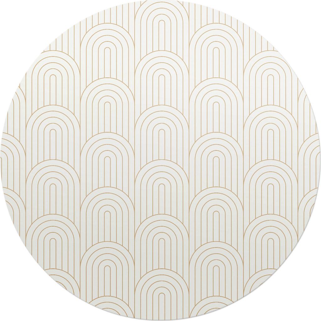 Gewölbtes Retro-Muster – Bodenschutzmatte – Stuhlunterlage – Bürostuhlmatte – Rutschfeste Bodenmatte – Schutzmatte für Hartboden – f...