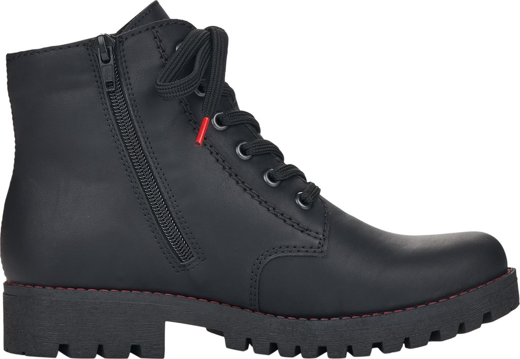 Rieker Schnürstiefel - Tiefschwarz Kunstleder Größe: 39 Produktbild 3