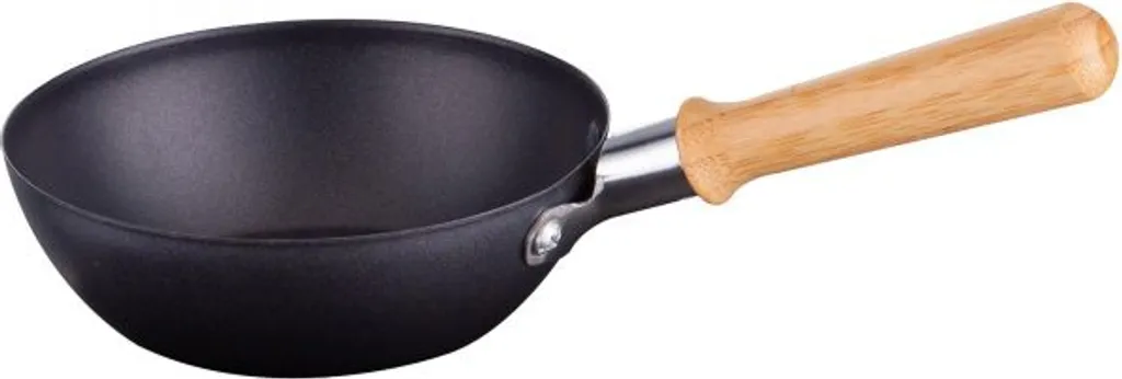 Syntrox Wok Universale con Manico in Bambù per Griglia e Barbecue - Shop Online