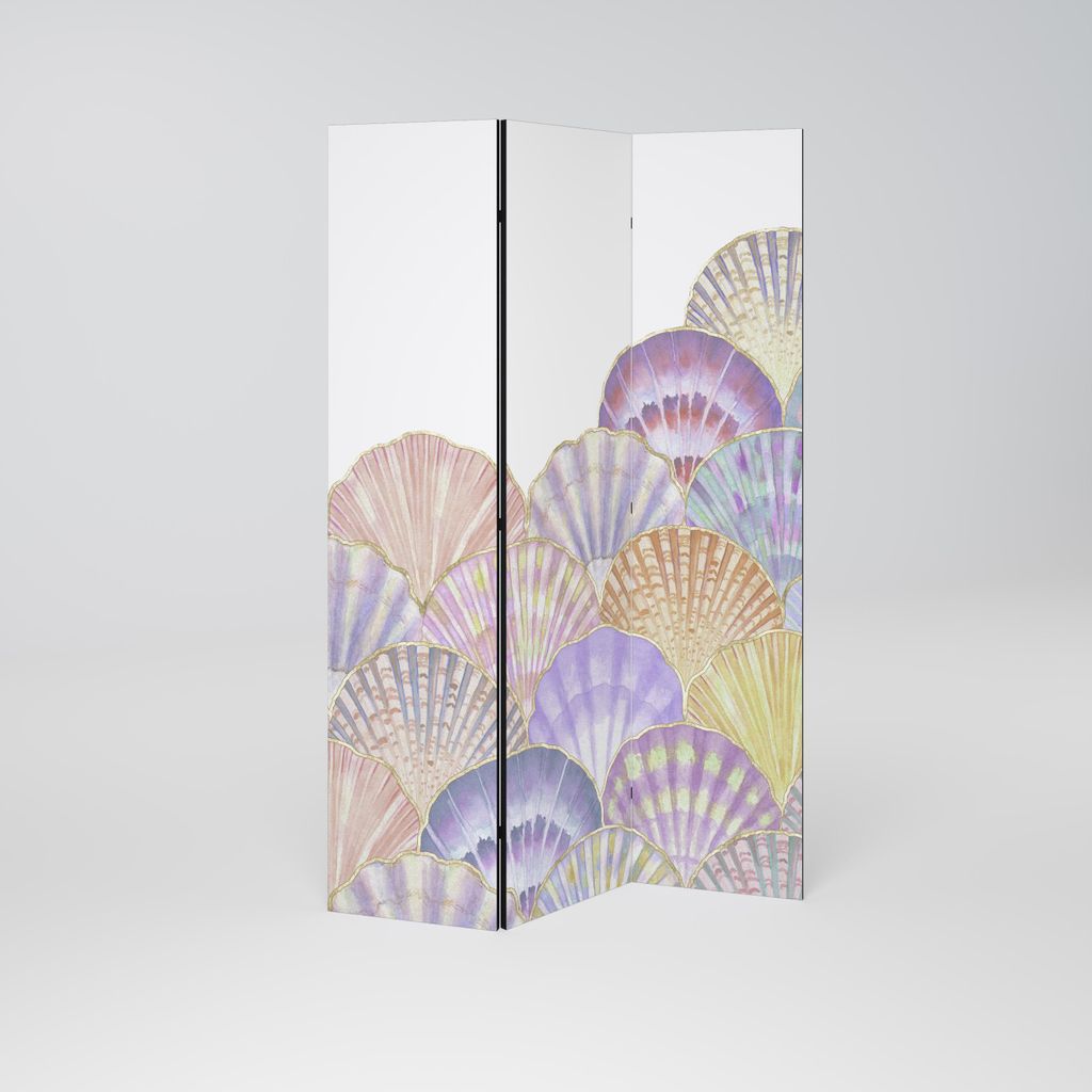 SpaceRebels Paravent Raumteiler - 3-teilig Raumtrenner, Druck 2-Seite - Raumtrenner - Trennwand Wohnung - Room Divider - Spanische Wand Deko Modern...