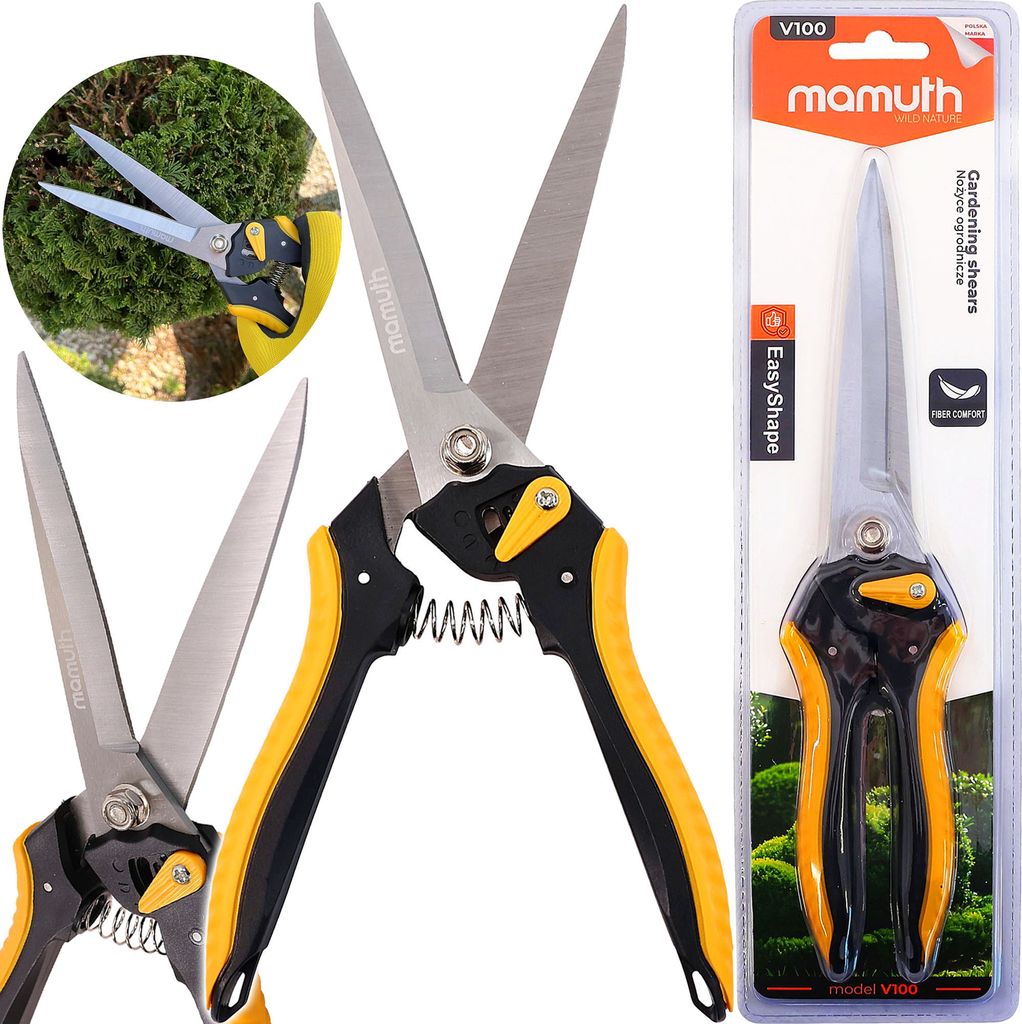 Záhradné nožnice MAMUTH 12 cm čepeľ na ovocie hrozno Obrázok produktu 
