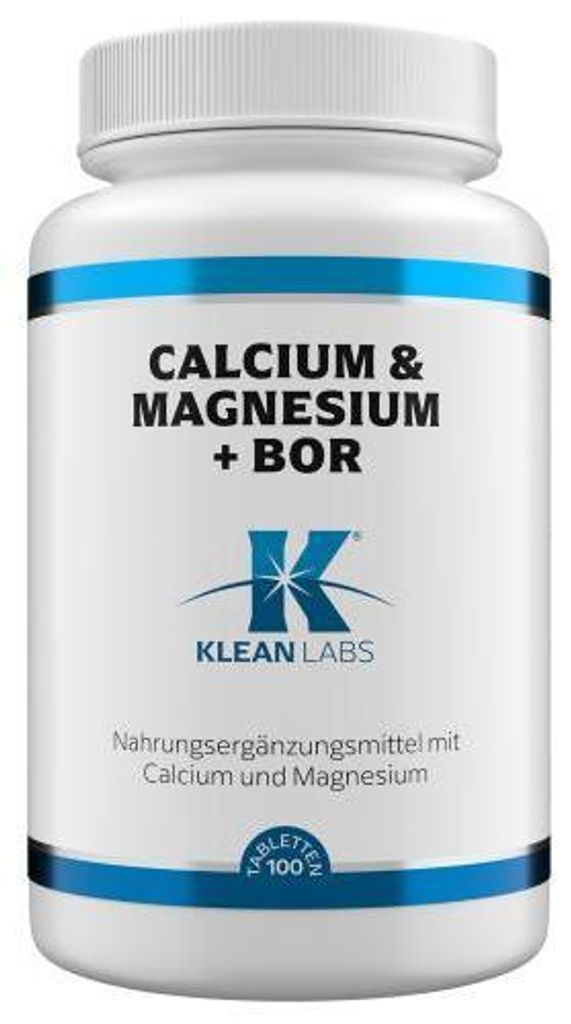 Calcium & Magnesium+Bor Klean Labs Tabletten 100 St