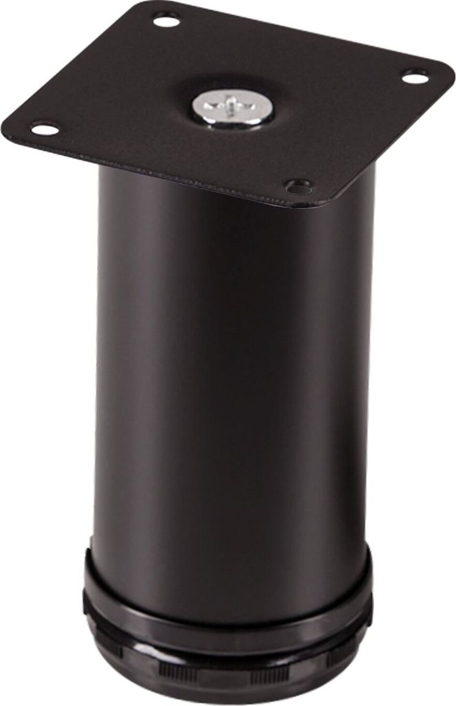 4er-SET Möbelfuß JIMMY schwarz Ø 50 mm / Höhe: 150 mm Sockelfuß SO-TECH
