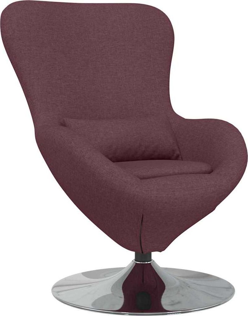 vidaXL Eiersessel Lila 63 x 73 x 90 cm Stoff