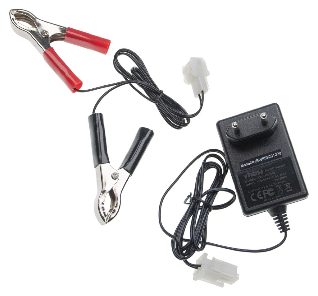 vhbw Ladegerät für Starter Akkus für Rasenmäher, 13,6 V Produktbild 