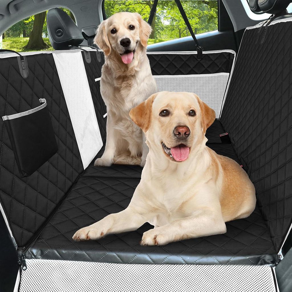 Hundedecke für den Auto-Rückbank mit harten Boden, Produktbild 