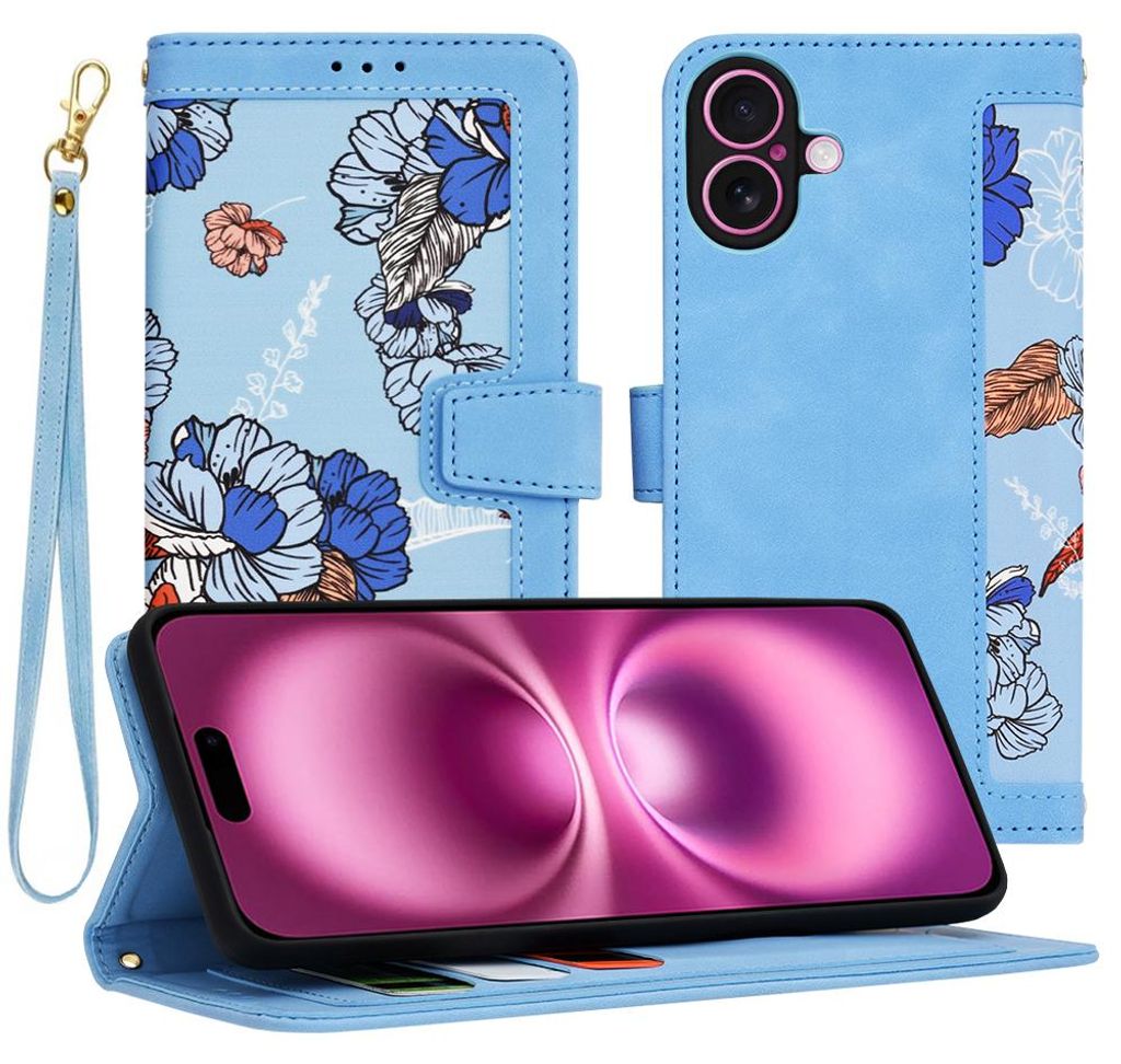 Techsuit FlipCraft Book Wallet Klapphülle mit Kabel für Produktbild 