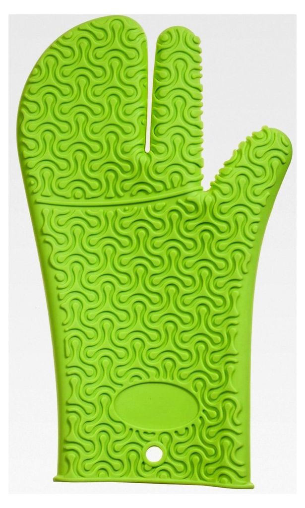 Handschuh | Hitzeschutz Set | Silikon | Hitzebeständig | Spülmaschinenfest | Farbe: Limette