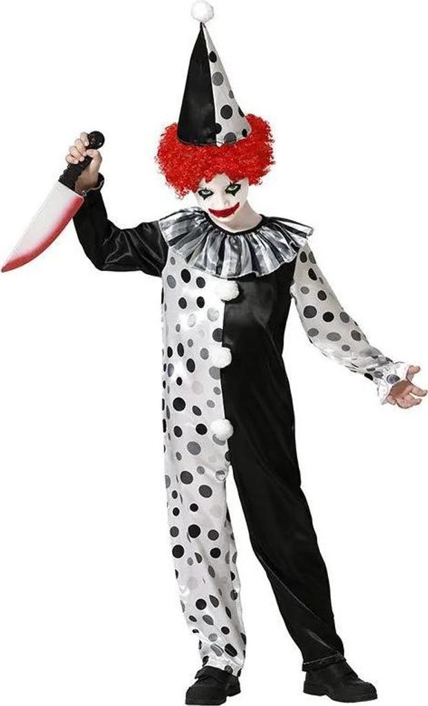 Atosa Halloween-clownkostüm Mehrfarbig 10-12 Years Produktbild 