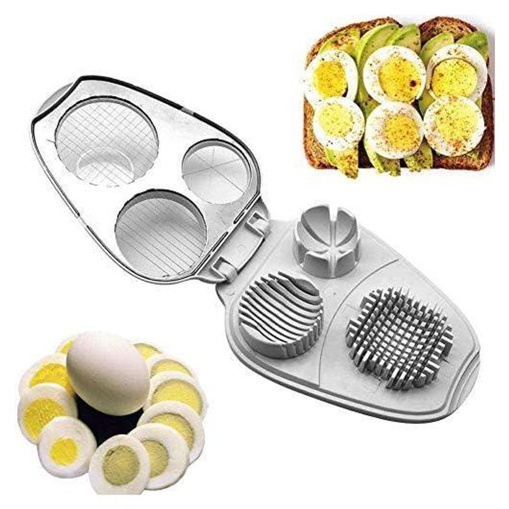 Eierschneider, 3 in 1, Edelstahl, Champignonschneider Produktbild 