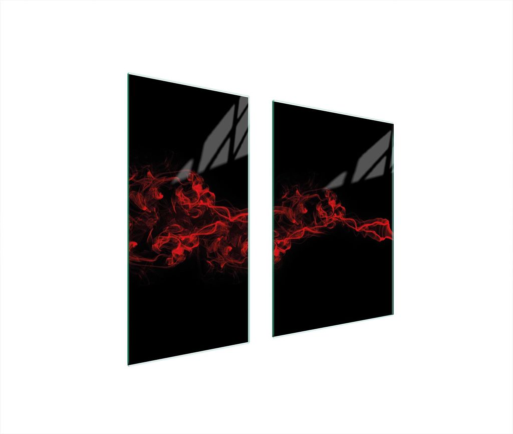 Glasschutzplatte 75X52 Schwarz