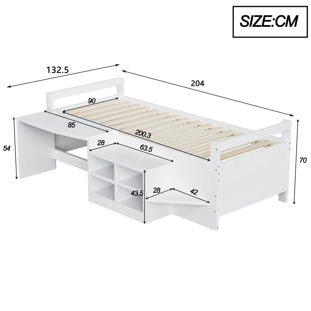 Lit superposé avec bureau pour optimiser une petite chambre d'enfant