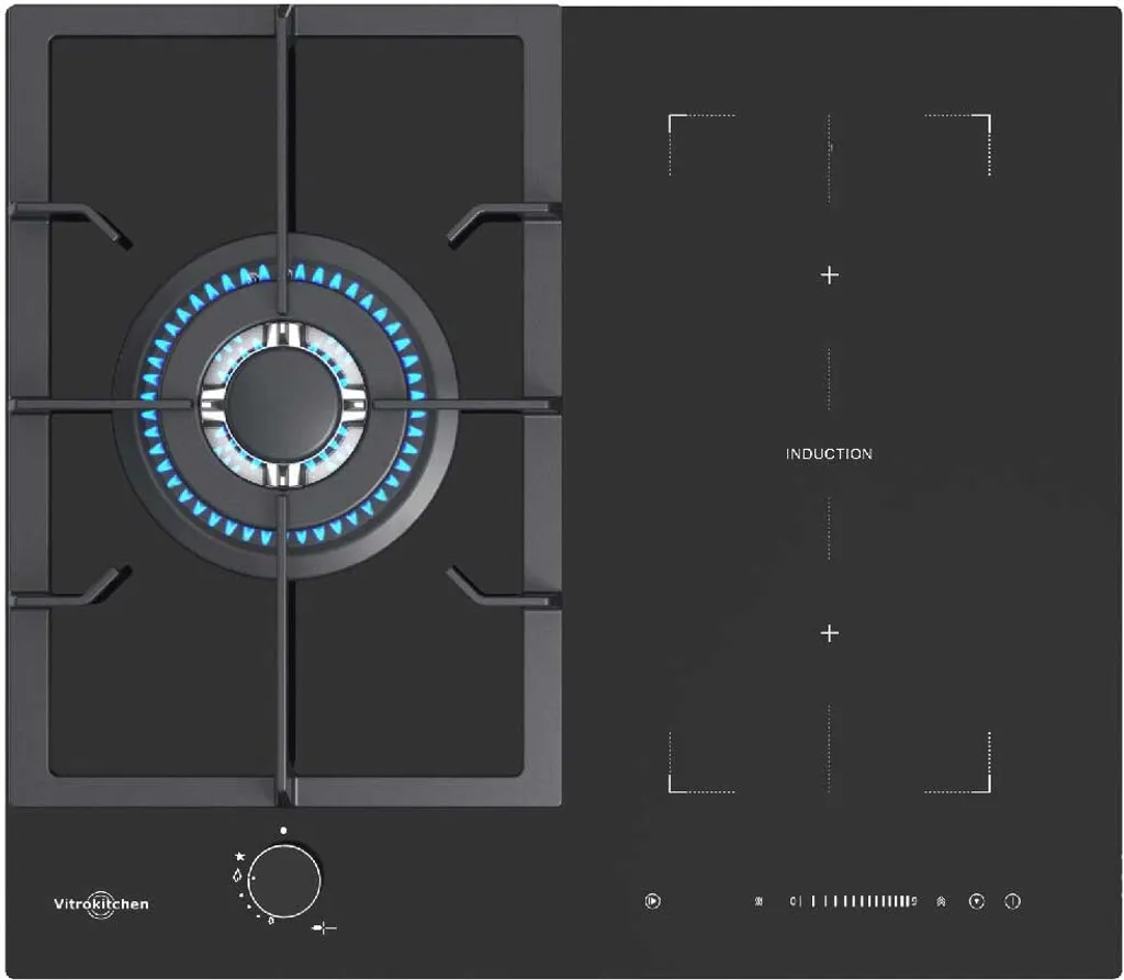 Table de Cuisson Vitrokitchen VG611NB 3 zones Transparente Dual Energy