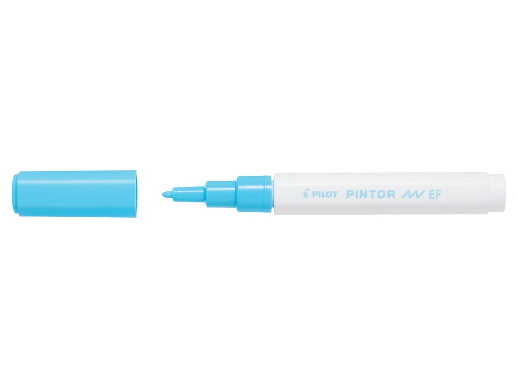 PILOT PINTOR Kreativmarker - Marker-Stift, Fein 0.7mm, Farbe Pastellblau