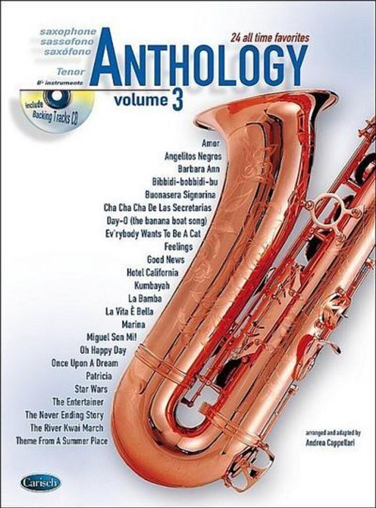 Various Arr. Cappell: Tenor Sax Anthology Vol3 Tenor Saxcd