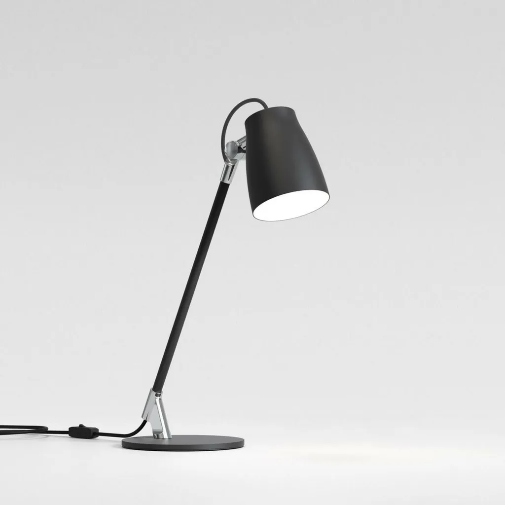 Lampe de table design noir mat Astro Atelier Desk E27 12W robuste
