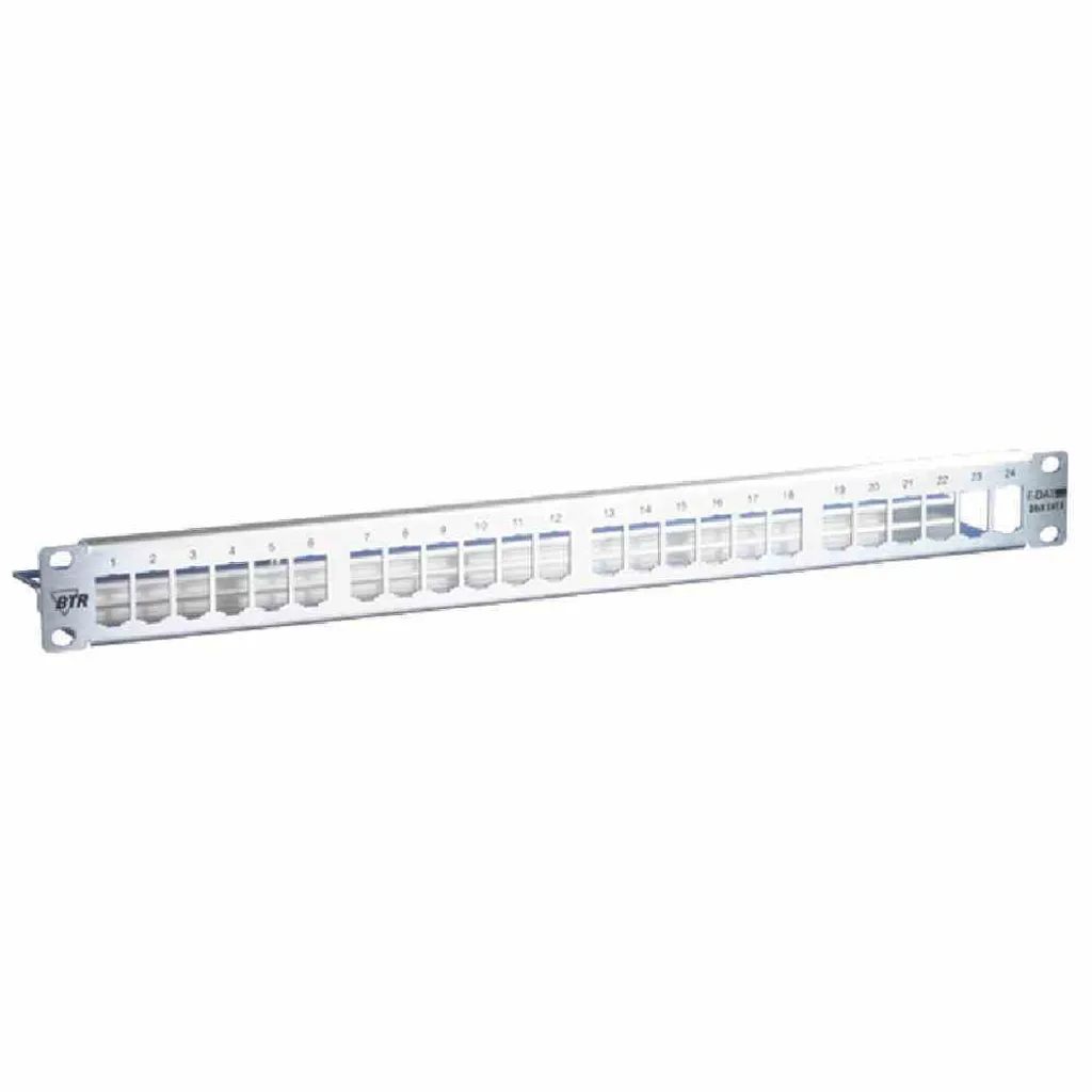Support de module 24 ports 1U METZ CONNECT robuste acier inoxydable