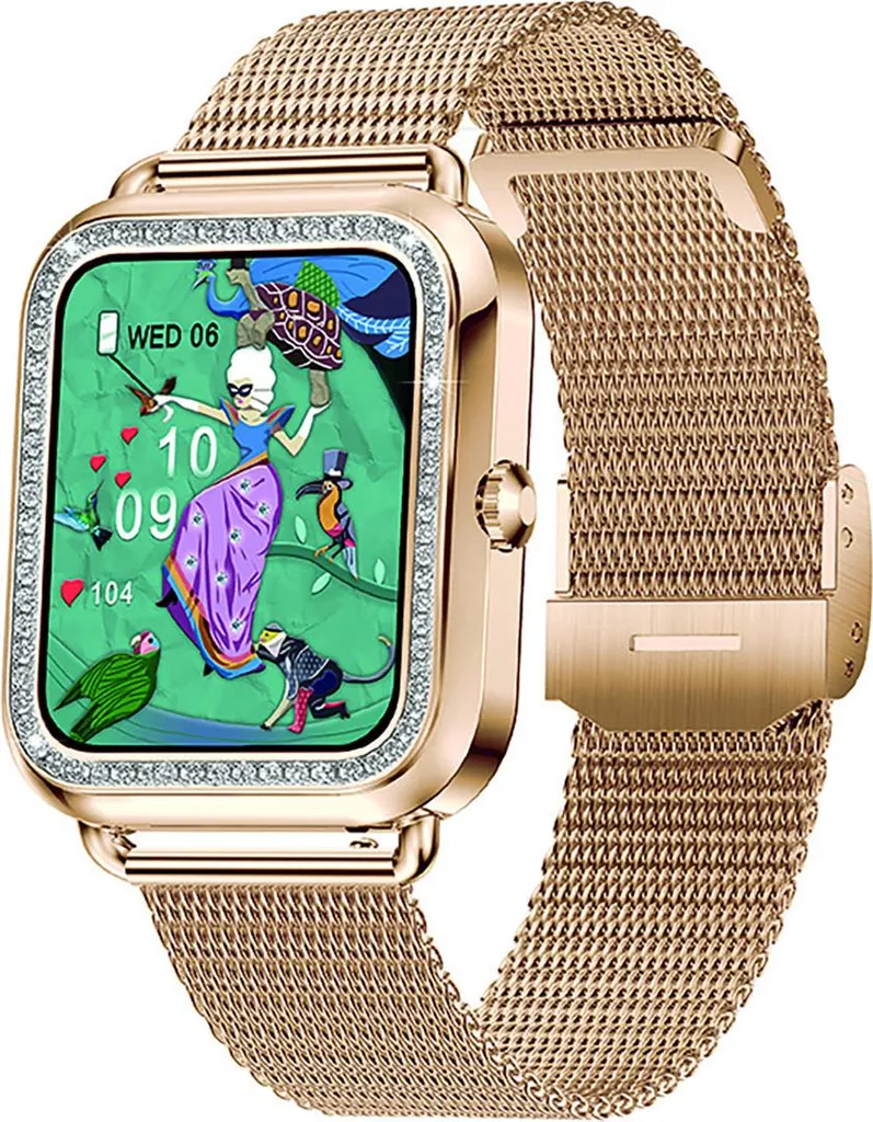 Avizar Maria Smartwatch Oro Acciaio: Funzioni Salute Avanzate