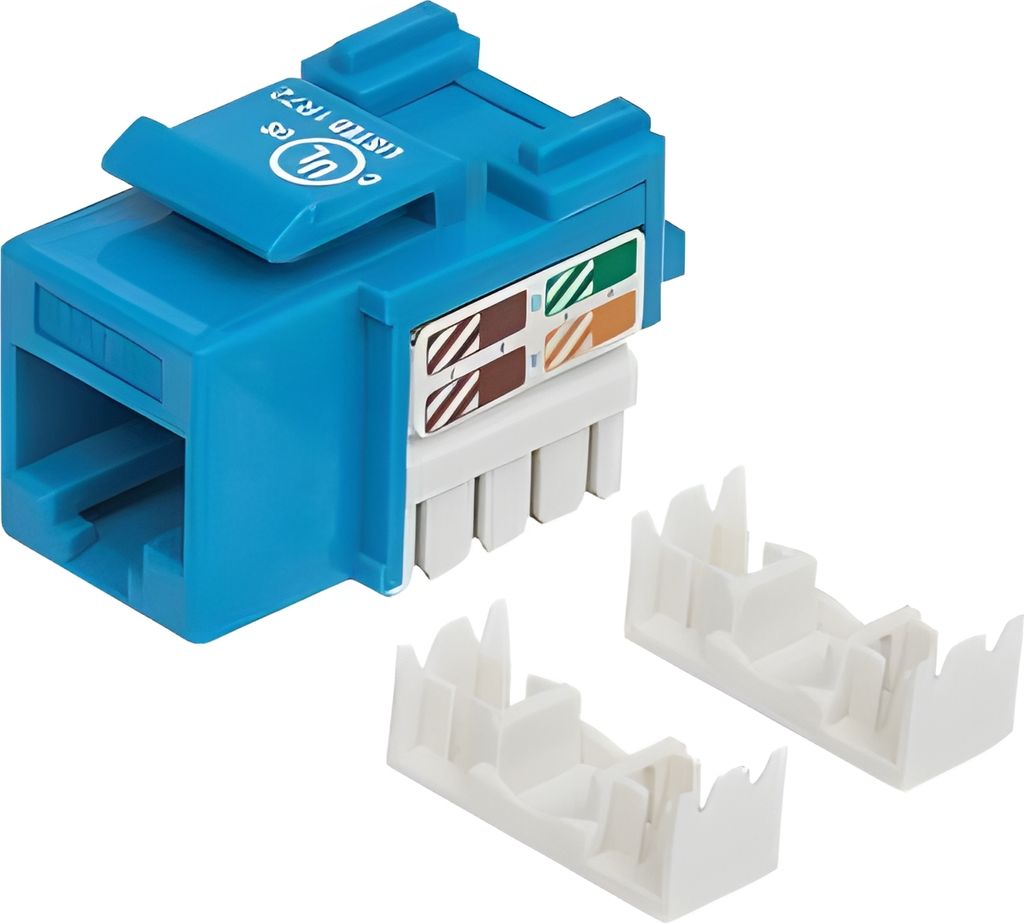 INTELLINET Keystone Jack Cat5e Punch-down UTP blau