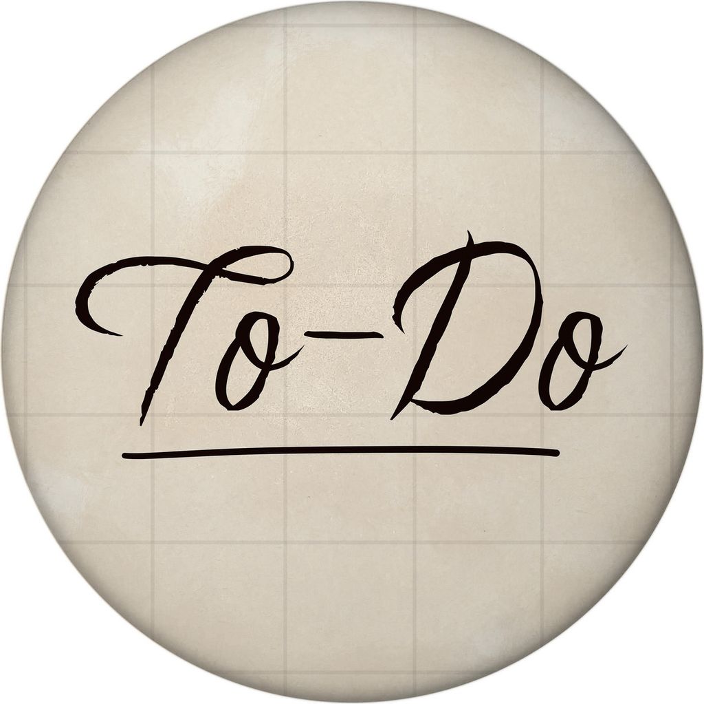 To-Do Magnet rund zum Befestigen von Zetteln