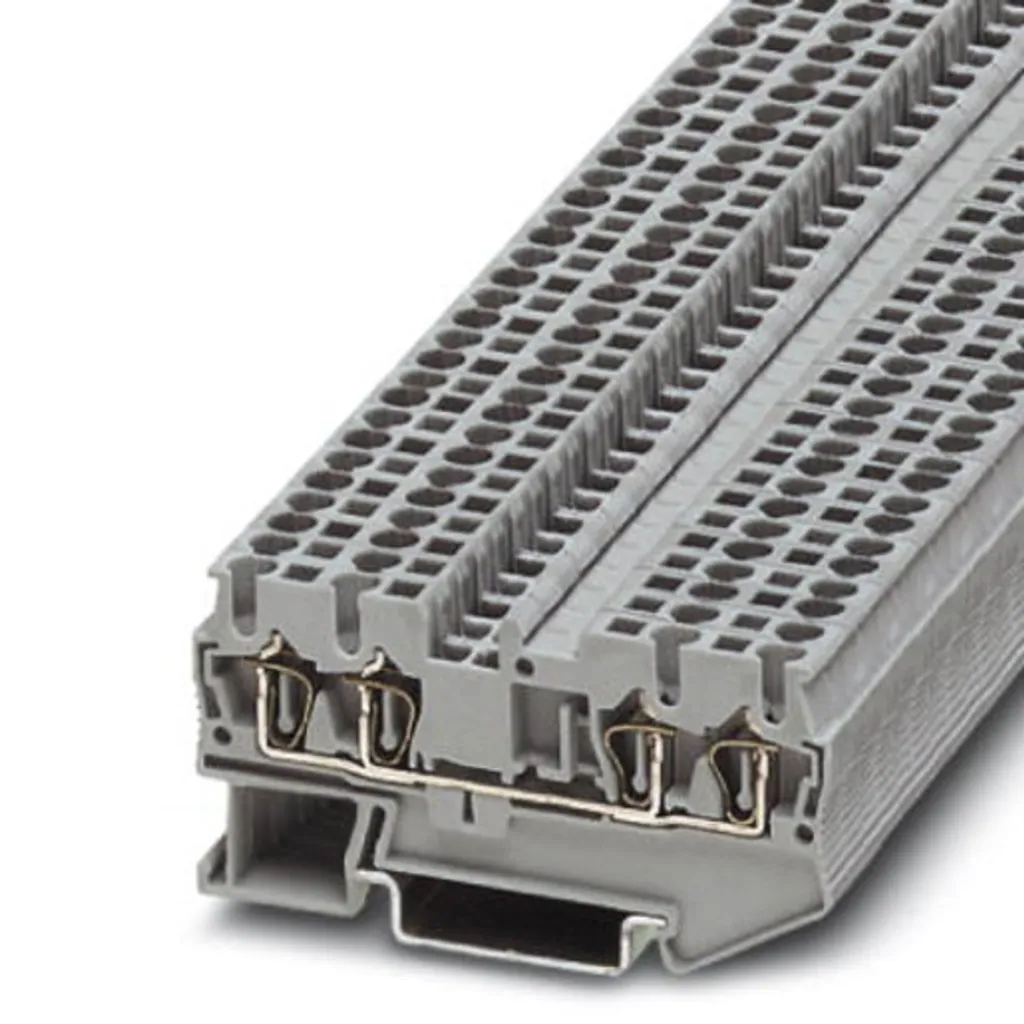 Bloc de jonction Phoenix Contact ST 2,5-QUATTRO à 4 connexions gris