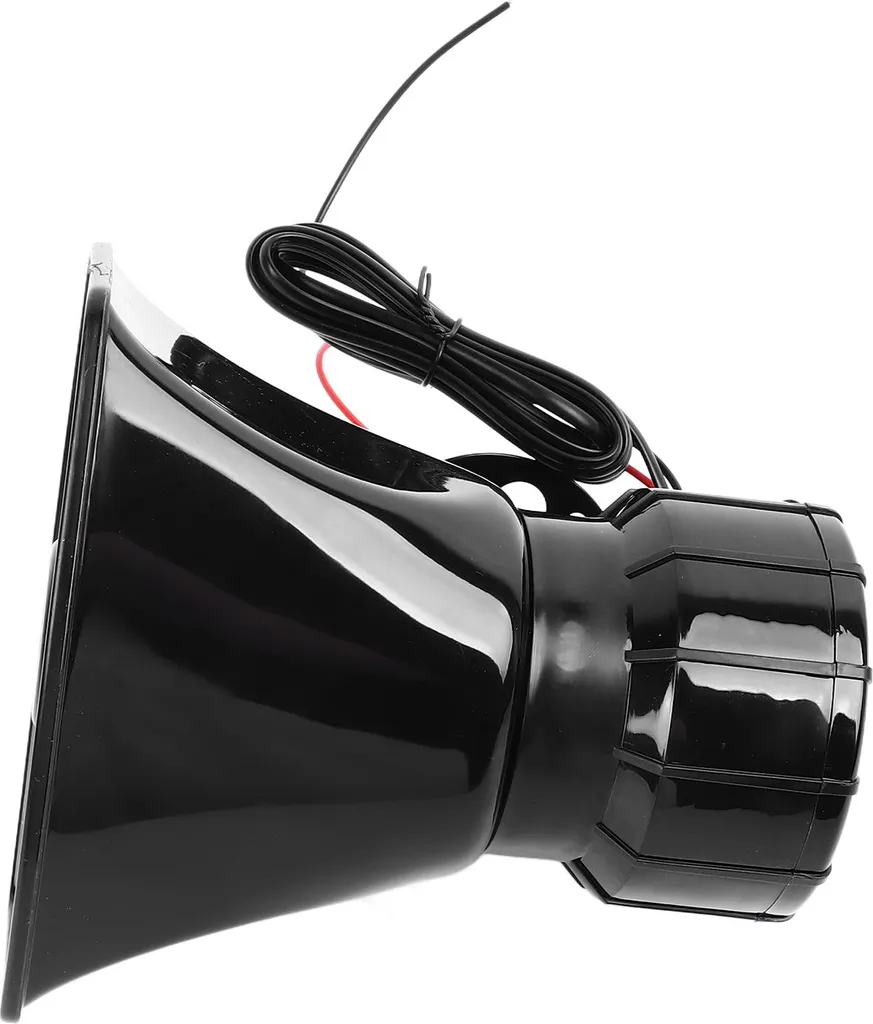 Mégaphone 12V 7 tonalités avec micro amplificateur pour klaxon voiture