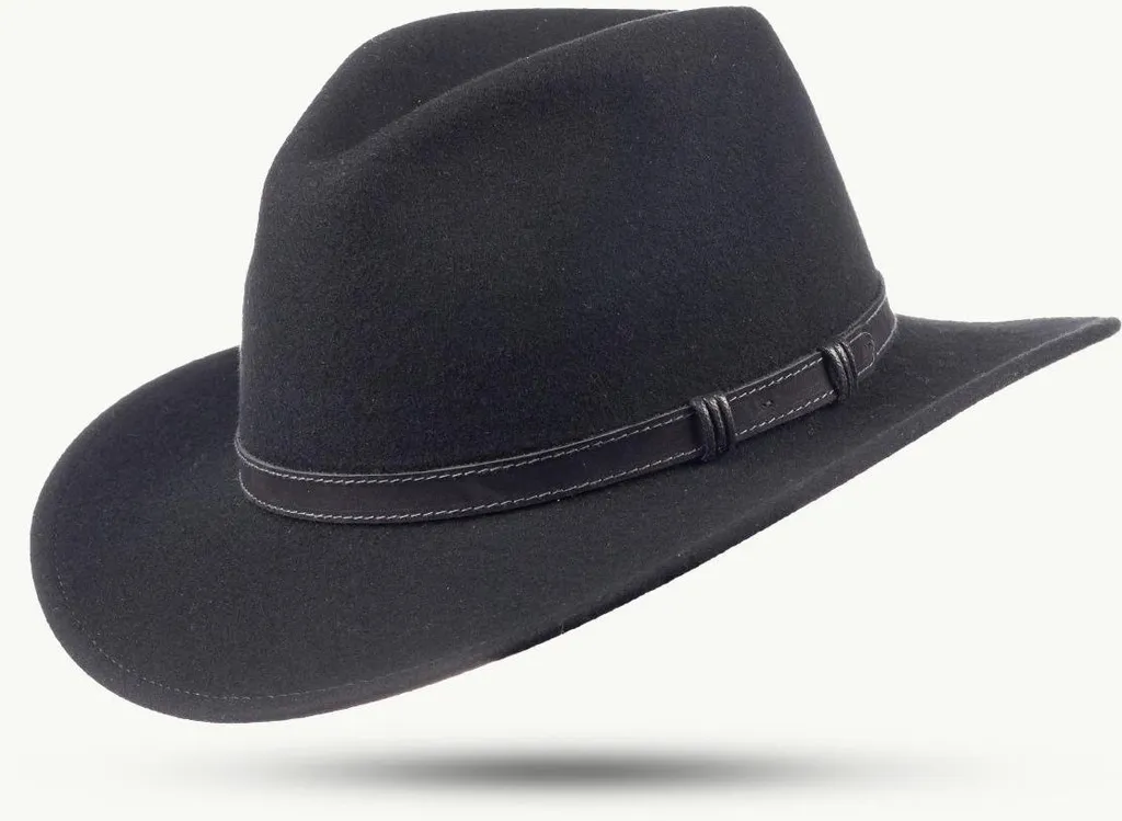 SCIPPIS STAMFORD cappello di lana S-XL grigio-melange cappello di lana in feltro cappello da viaggiatore taglia - M
