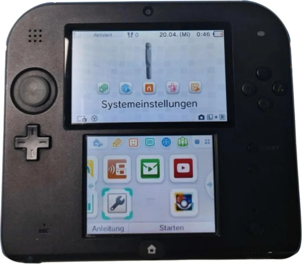 Nintendo 2DS Grundgerät - Transparent blau