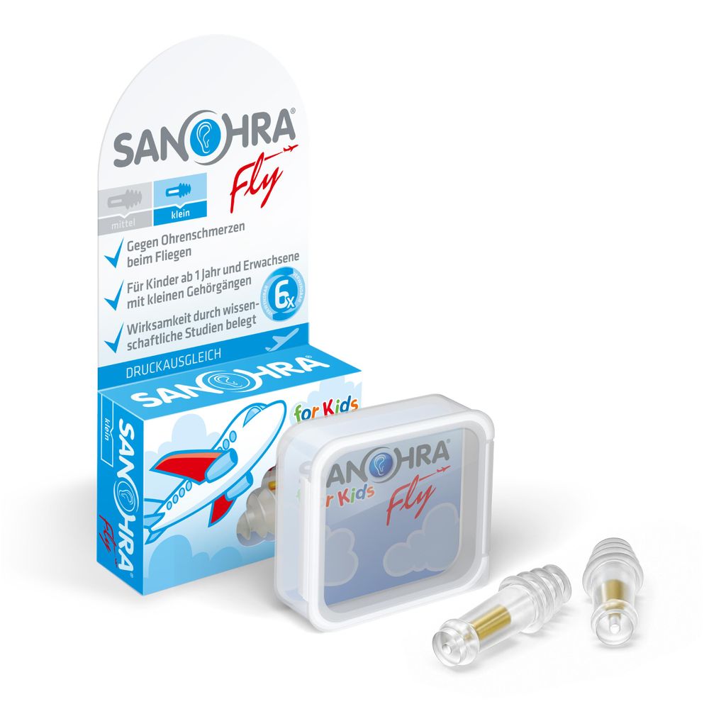 SANOHRA fly Kids Ohrstöpsel, Druckausgleich beim Fliegen, Produktbild 