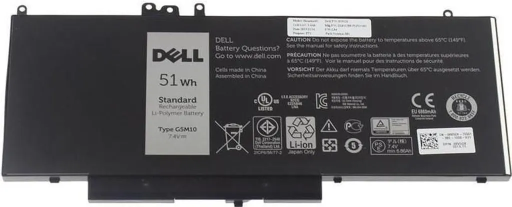 Batterie Dell R9XM9 pour Latitude E5450 E5550 - 4 cellules 51 Wh Neuf