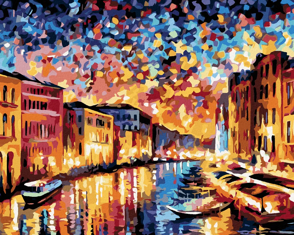 Zuty Pittura con Diamanti Venezia 40x50 cm - Quadro su Tela con Telaio