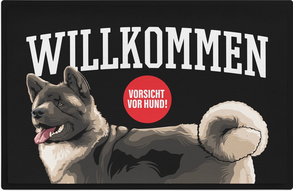 Trendation - Willkommen Fußmatte Grafik Schmutzfangmatte Produktbild 