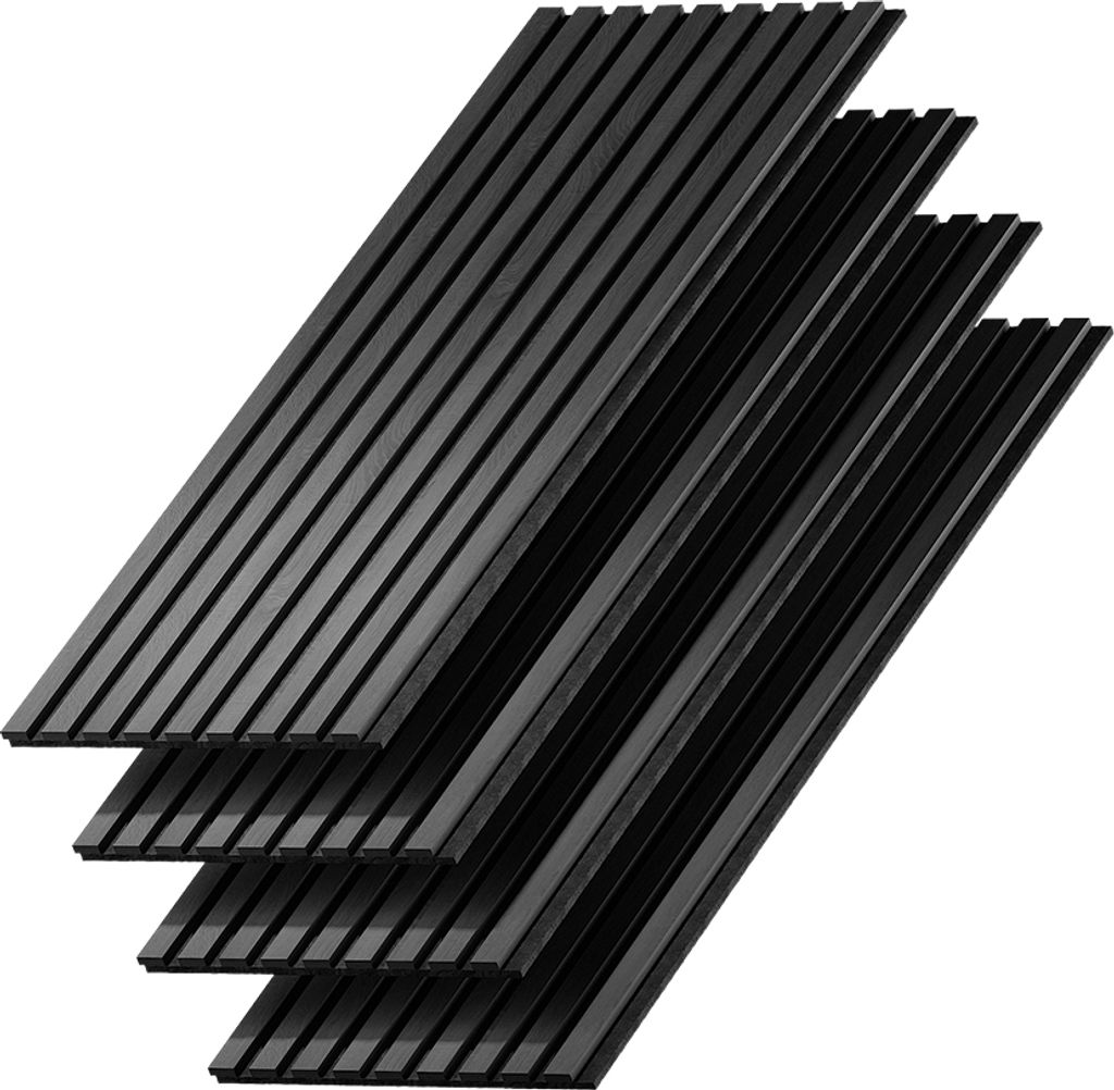 Wandpaneele Vicco Akustikpaneel Schwarz 4 Stück, Model Produktbild 