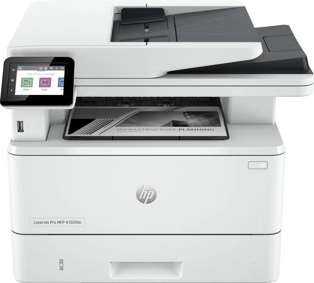 Imprimante Multifonction Laser Noir et Blanc HP LaserJet Pro 4102fdn