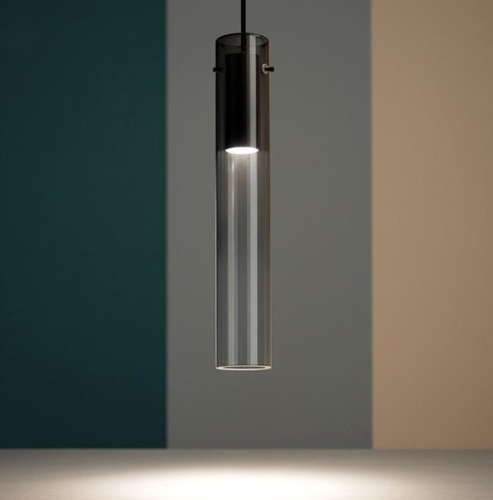 Ideal Lux 345512 FLAM SP Pendelleuchte D60mm LED 10W 900/420lm 3000K Rauchglas