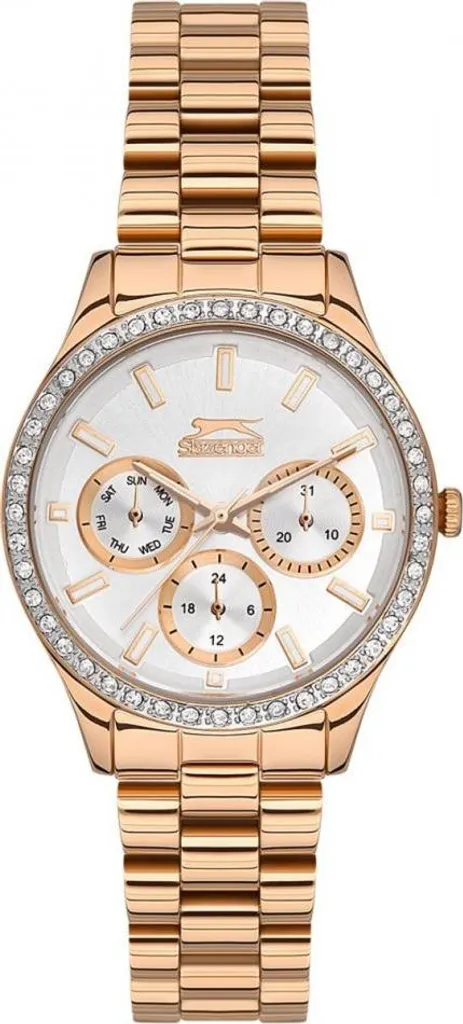 Montre Femme Chic Slazenger Or Rose Idéale pour Travail et Sorties