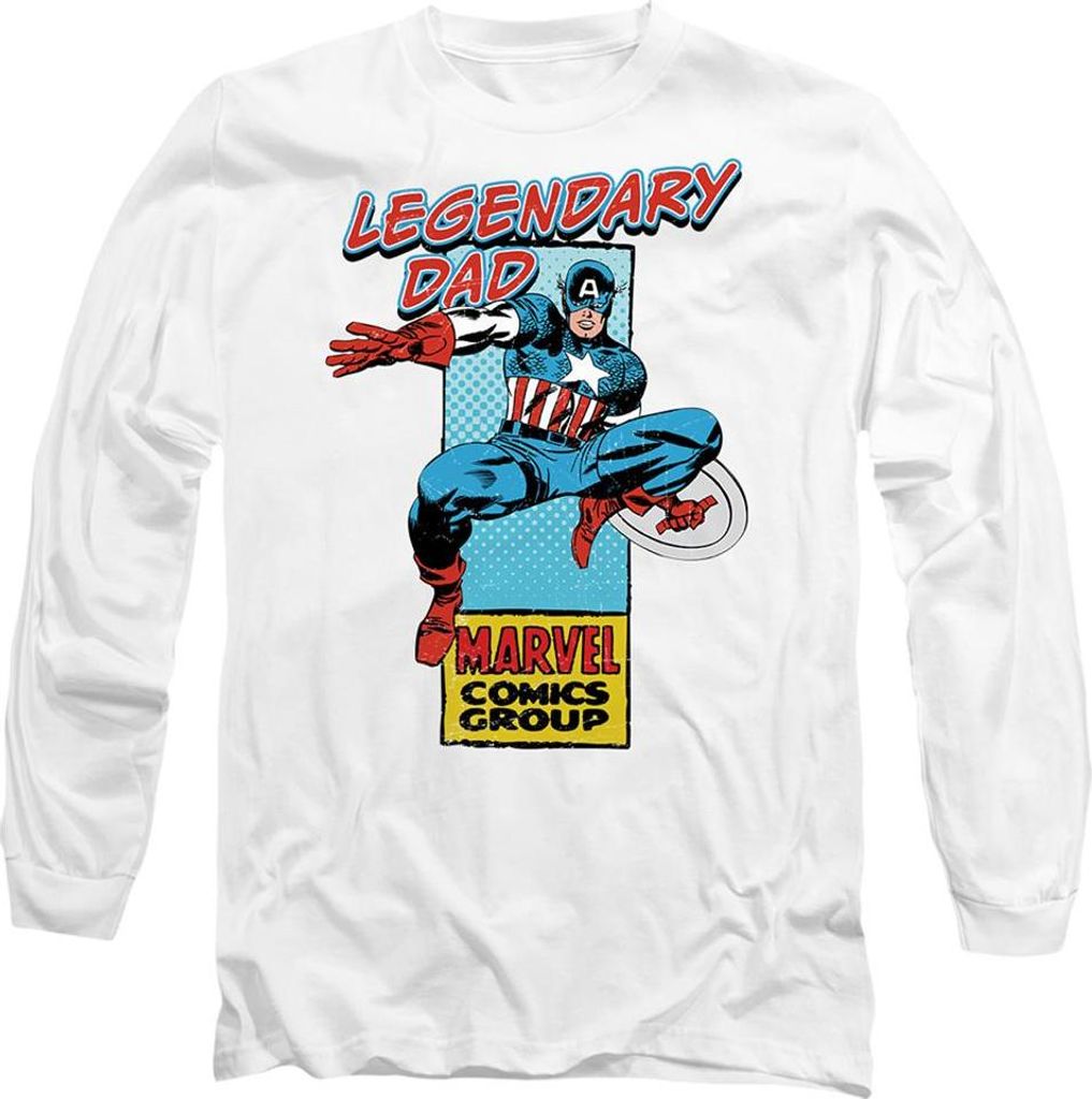 Marvel Comics - "Legendary Dad" T-Shirt für Herren, Vatertag TV23897 (M) (Weiß)