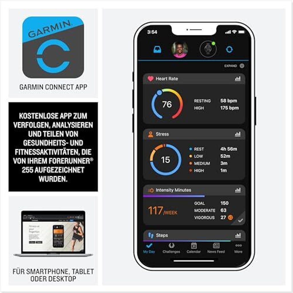 Garmin Forerunner 255 Basic Slate Grey Zdjęcie produktu 20