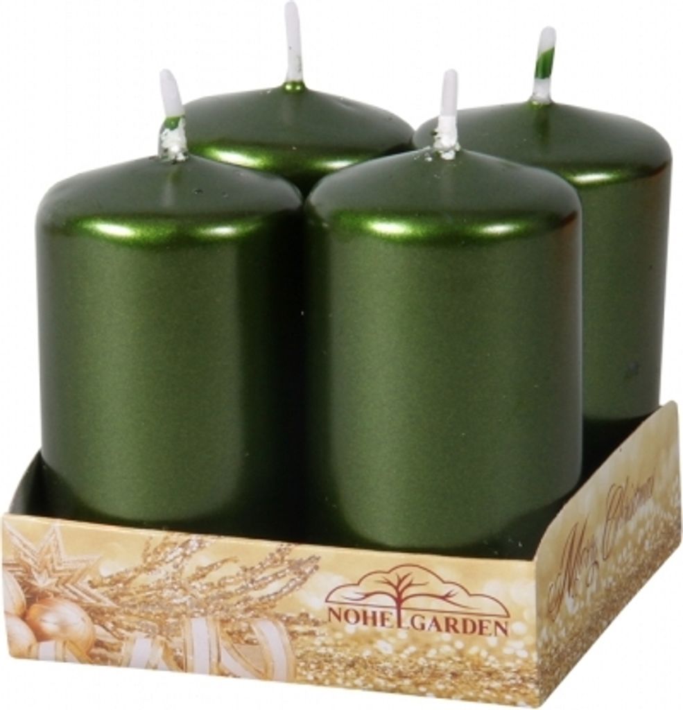 Nohel Garden świeca adwentowa metaliczna błyszcząca d4x8cm Zdjęcie produktu 